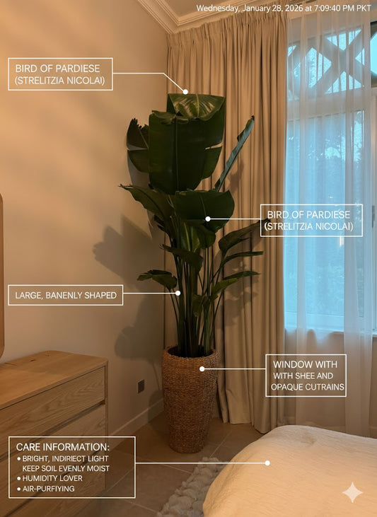 🌿Luxury Bird of Paradise Plant – Tall Indoor Statement Plant for Modern Homes