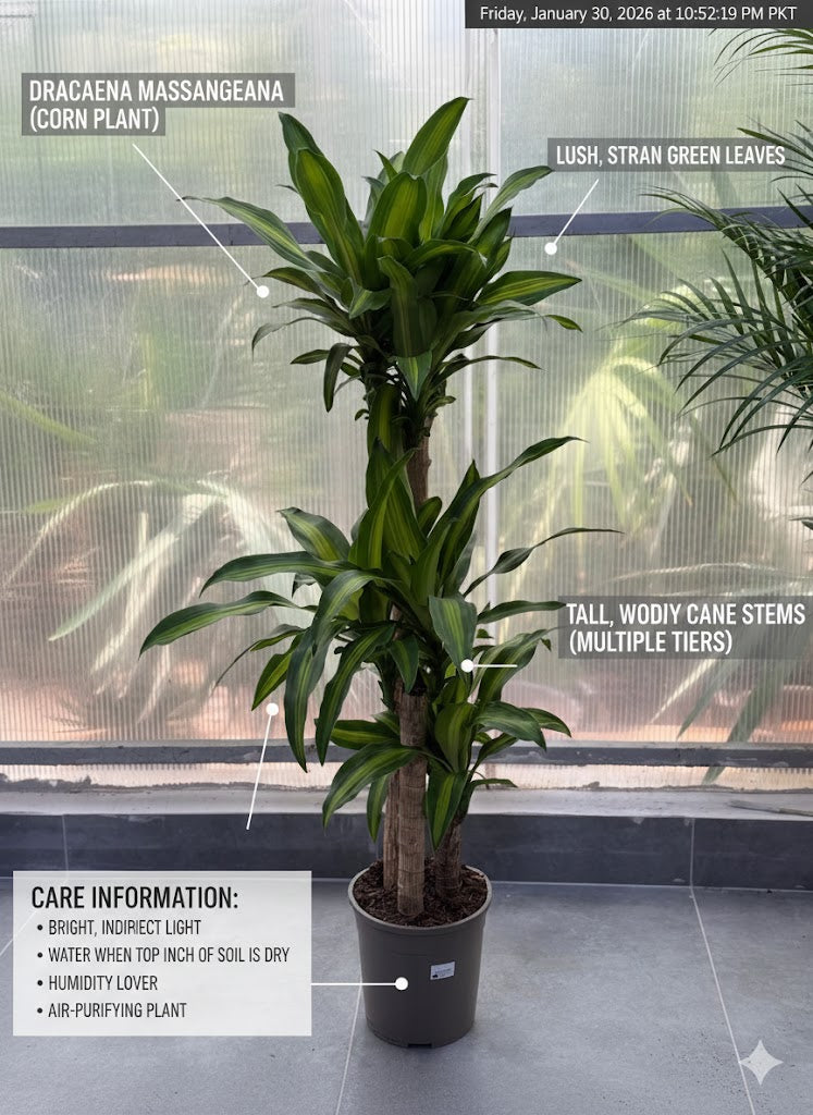 🌿Dracaena Mass Cane Plant – Elegant Indoor Air-Purifying Floor Plant