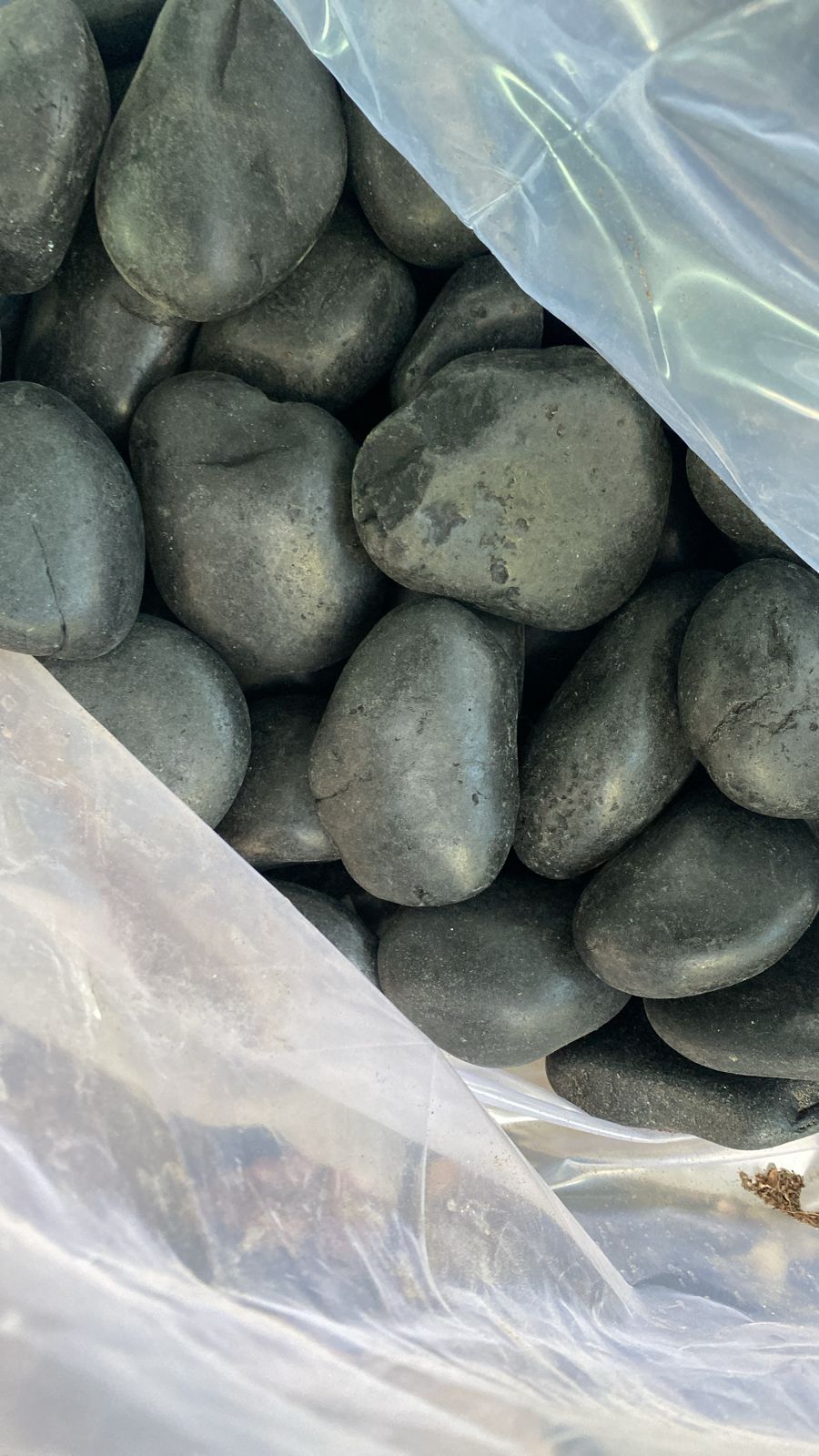 Black pebble stone
