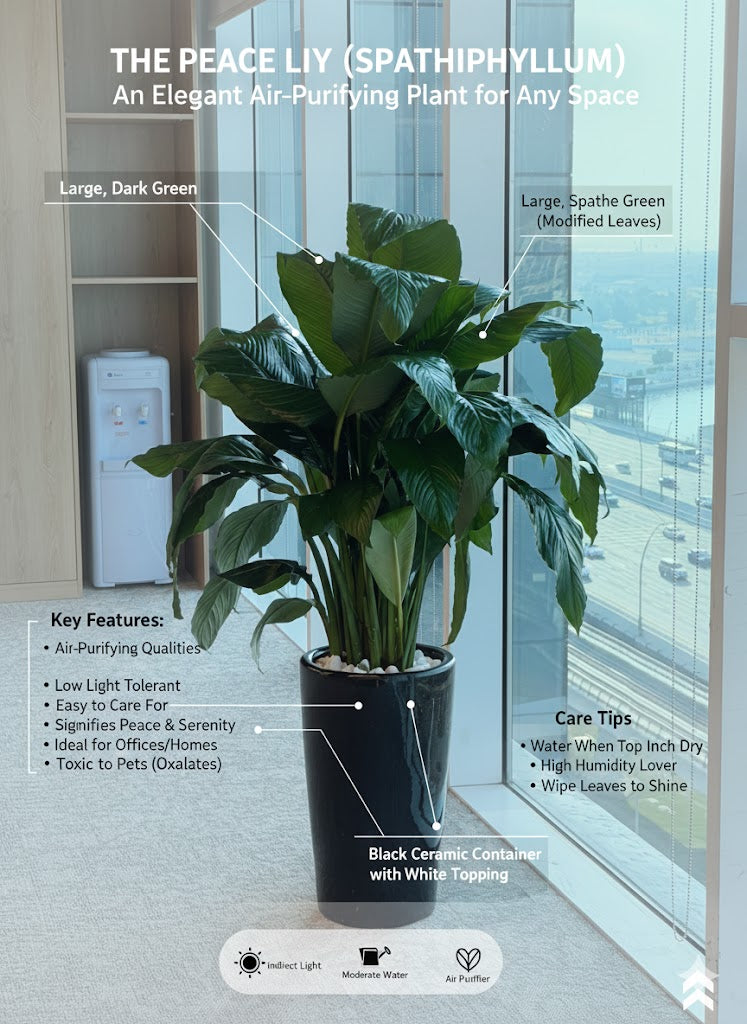  Peace Lily (Spathiphyllum) 